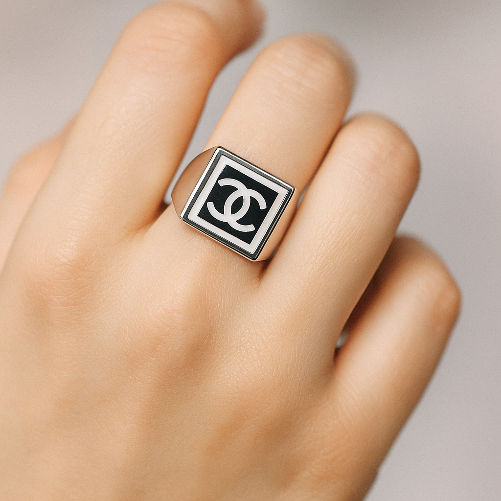 انگشتر زنانه طرح شنل از جنس ابکاری رادیوم - فروشگاه فروشگاه اکسسوری ملورین