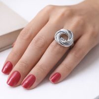 انگشتر زنانه مدل فانتزی از جنس ابکاری رادیوم