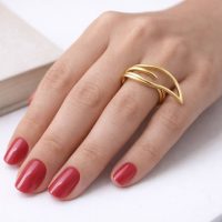 انگشتر زنانه مدل فانتزی از جنس ابکاری رادیوم