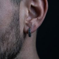 پیرسینگ مردانه مدل حلقه ای از جنس استیل